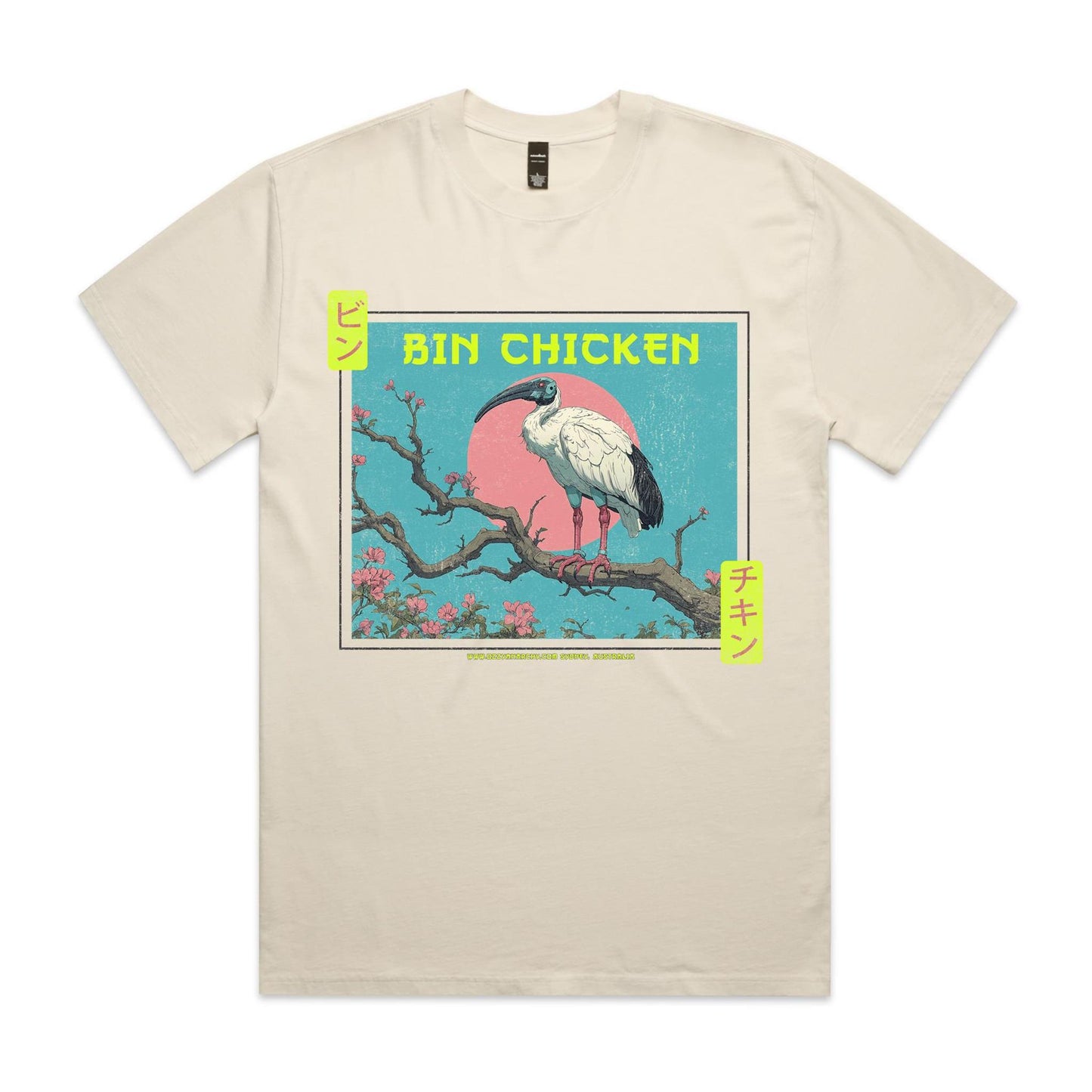 Bin Chicken T-Shirt: "Manga Mecha" Heavy Faded | Ozzy Anarchy