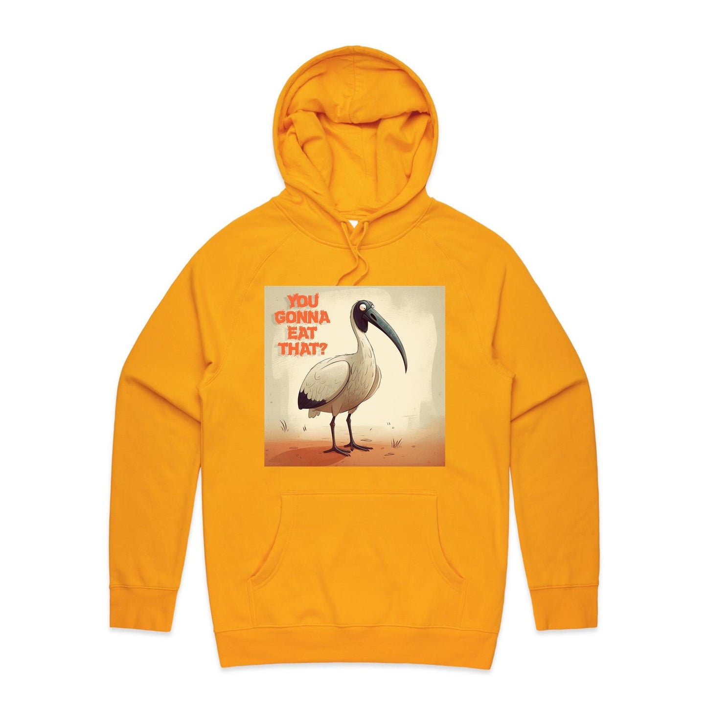 Men wearing organic cotton bin chicken you gonna eat that t-shirt