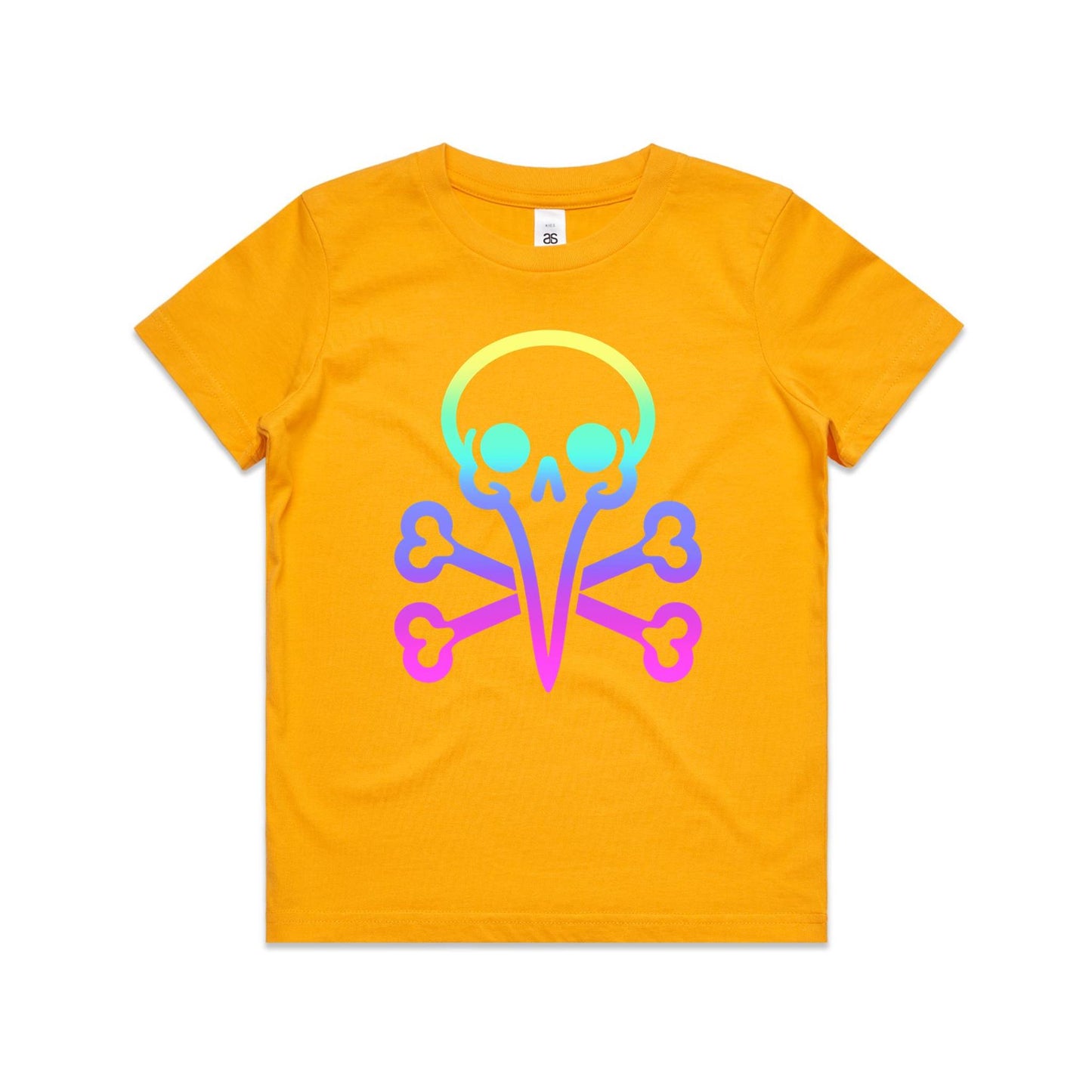 Kids Youth - Rainbow Skull Tee