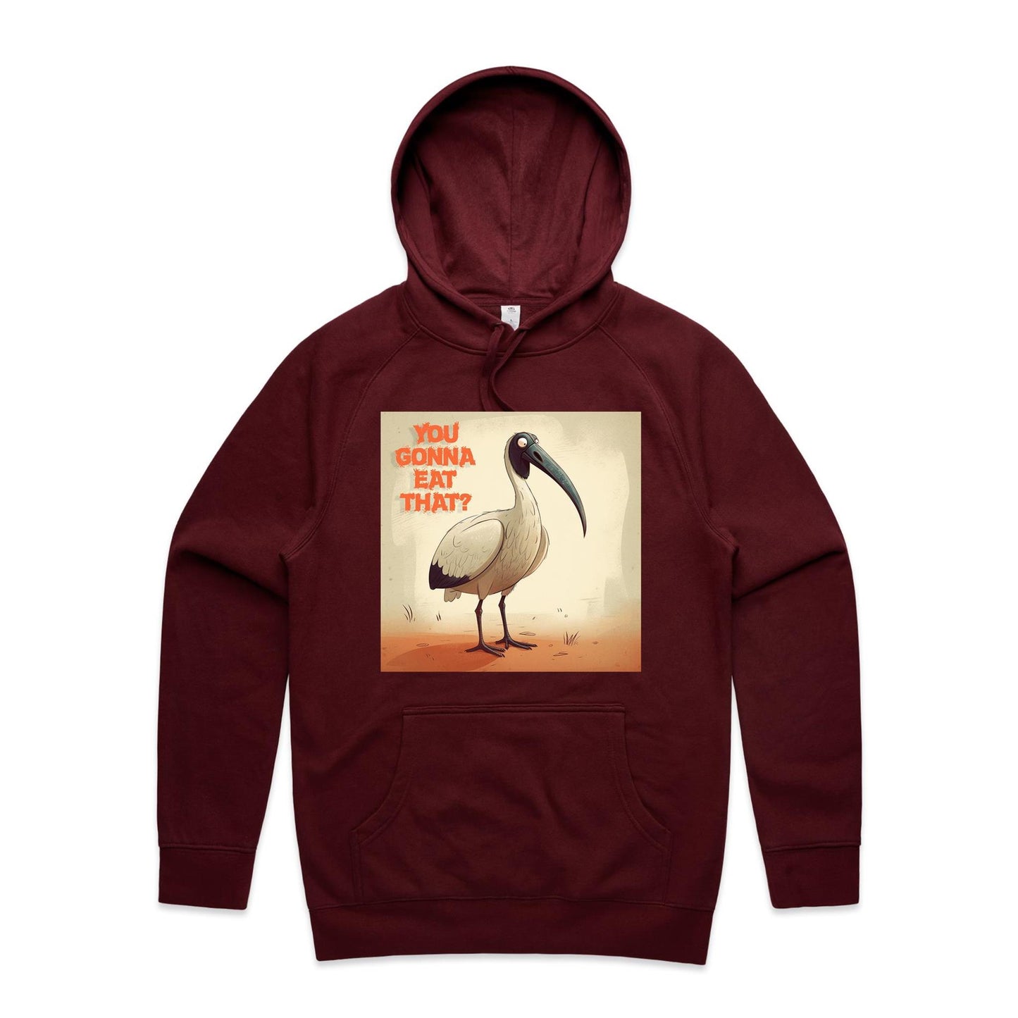 Men wearing organic cotton bin chicken you gonna eat that t-shirt