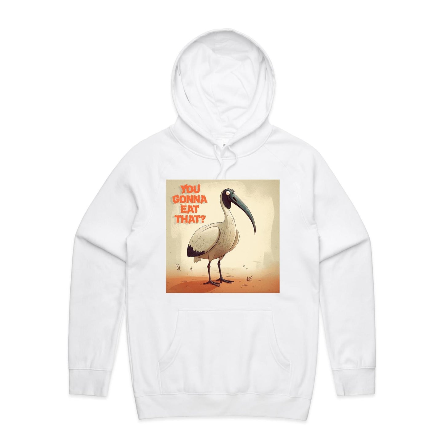Men wearing organic cotton bin chicken you gonna eat that t-shirt