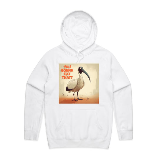 Men wearing organic cotton bin chicken you gonna eat that t-shirt