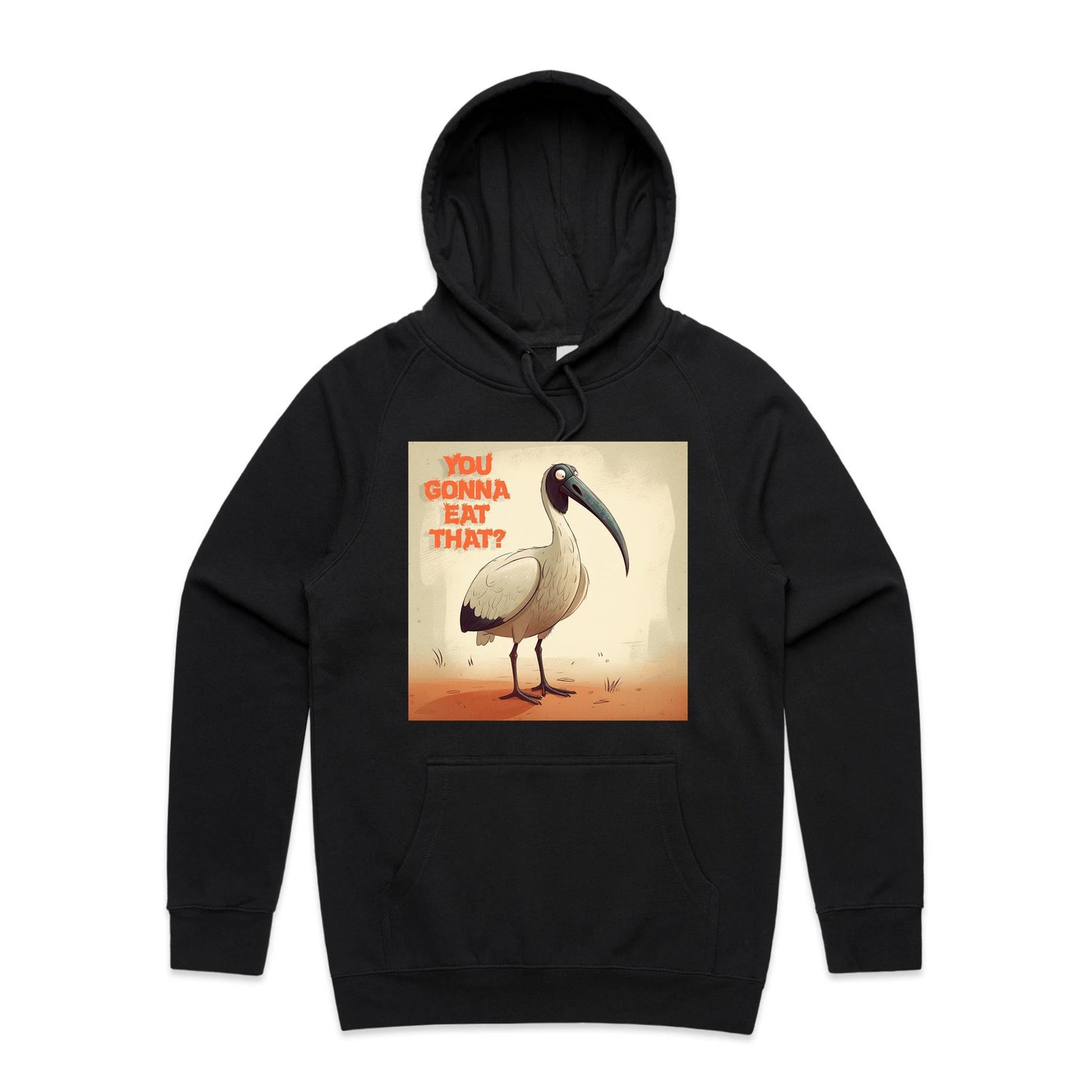 Men wearing organic cotton bin chicken you gonna eat that t-shirt