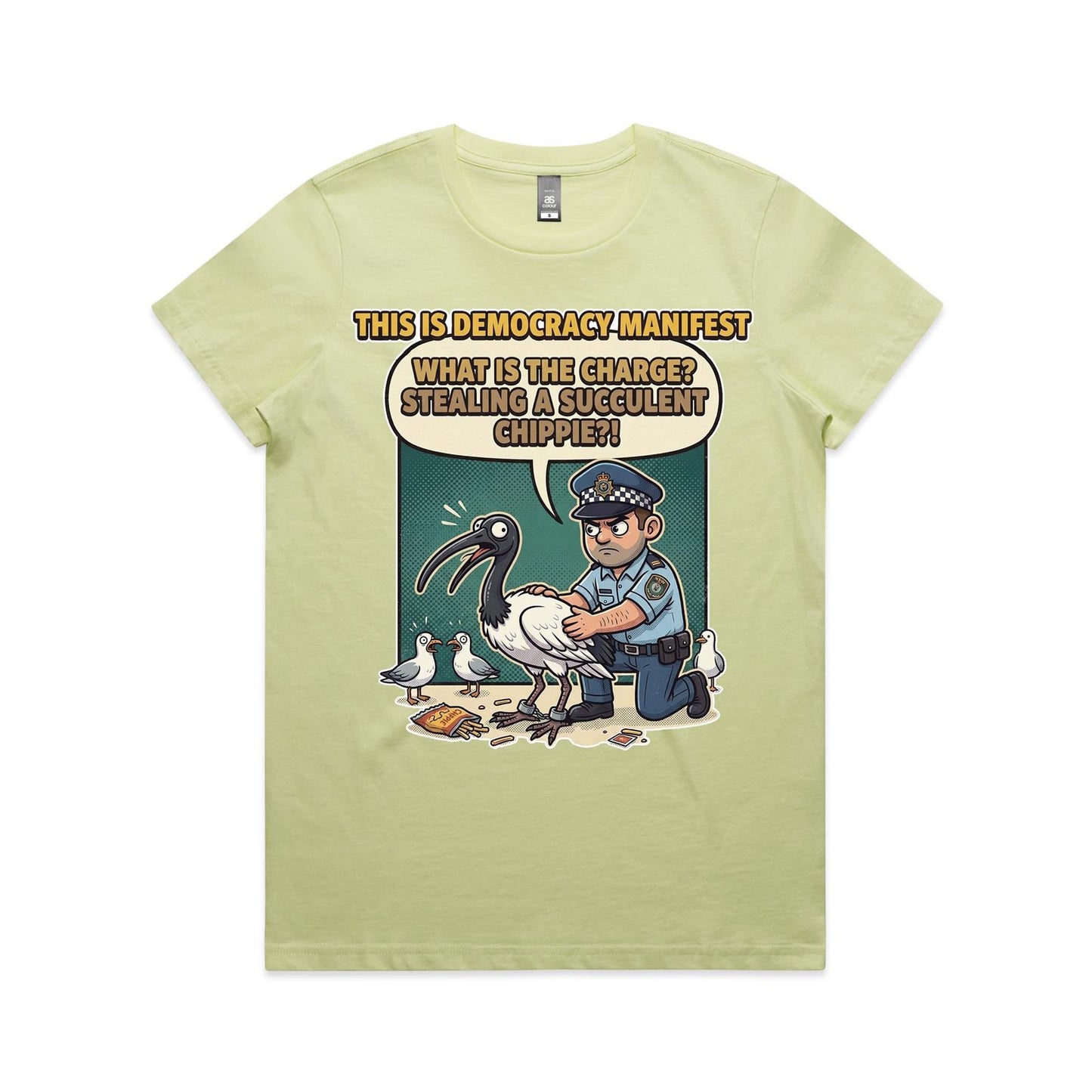 Women's Bin Chicken - This Is Democracy Manifest Tee