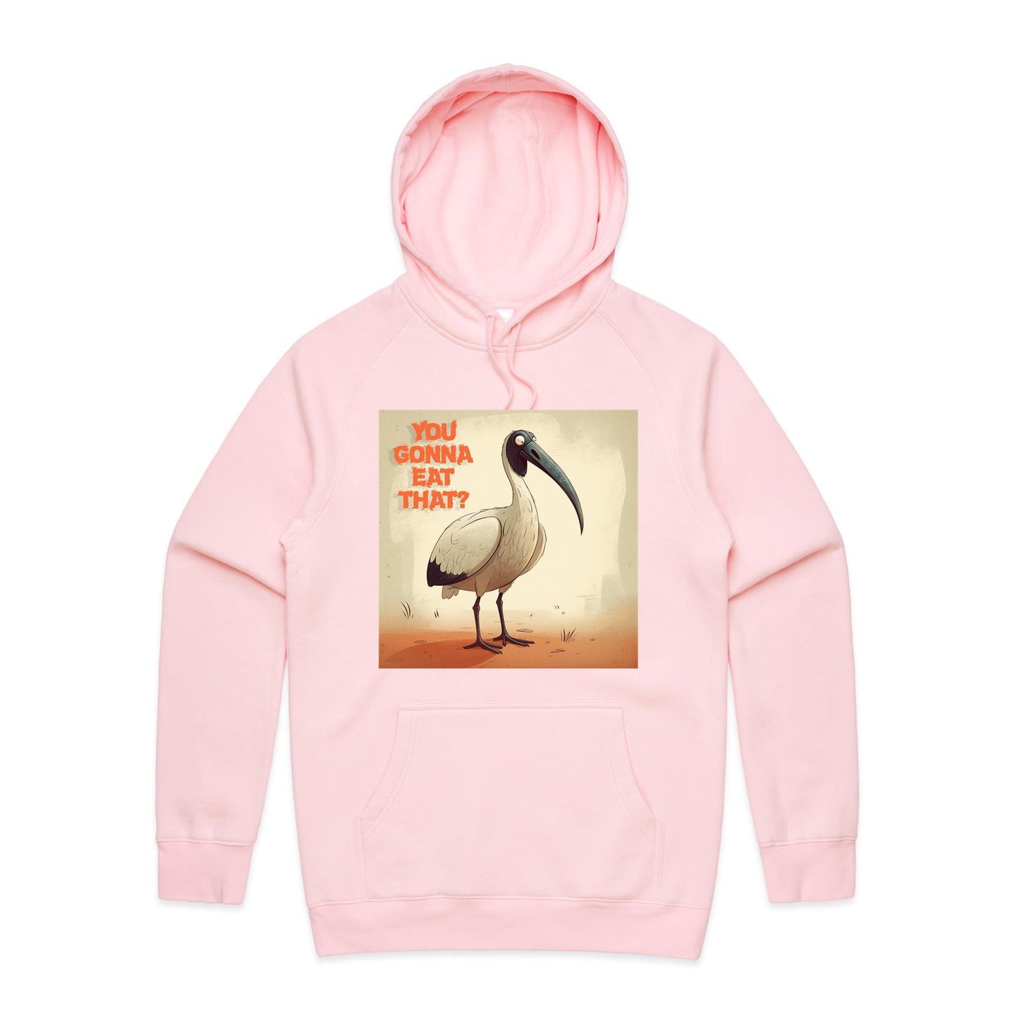 Men wearing organic cotton bin chicken you gonna eat that t-shirt
