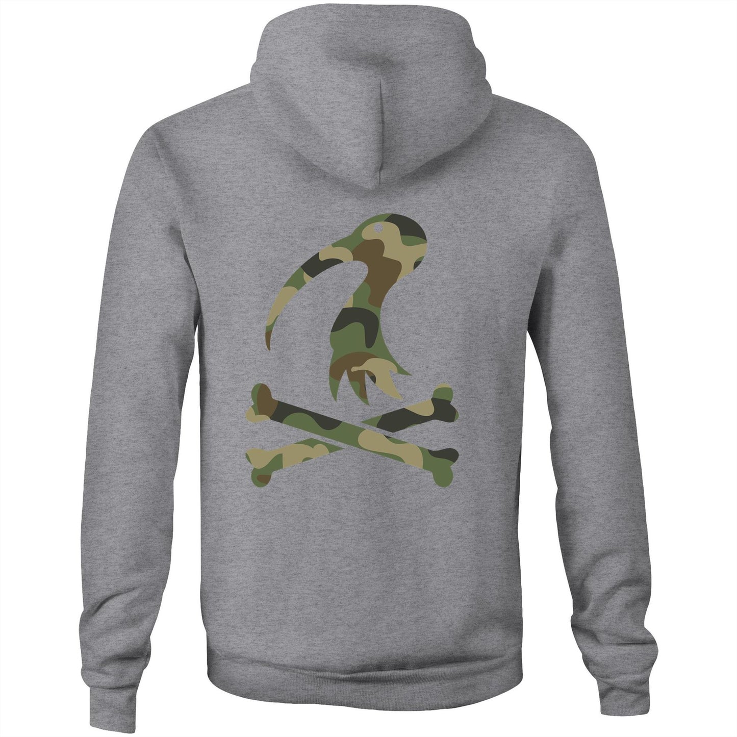 Camo Cross Bones  - Pocket Hoodie