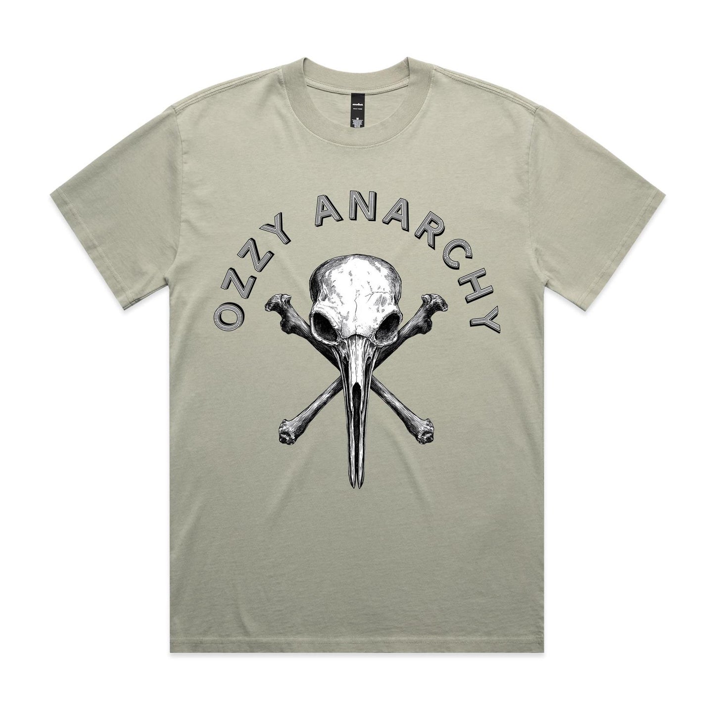Bin Chicken Skull | Heavy Faded T-Shirt | Ozzy Anarchy