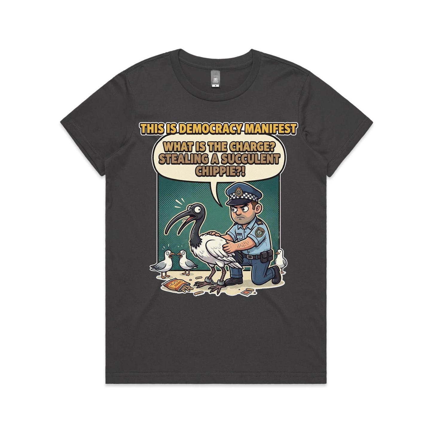 Women's Bin Chicken - This Is Democracy Manifest Tee