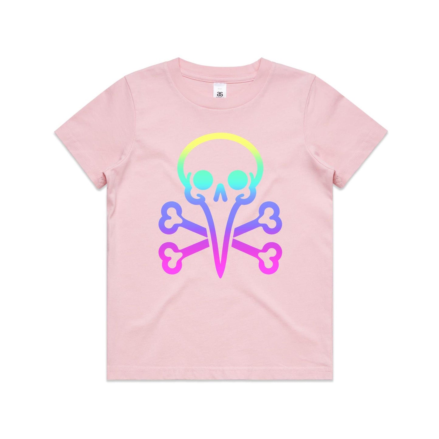 Kids Youth - Rainbow Skull Tee