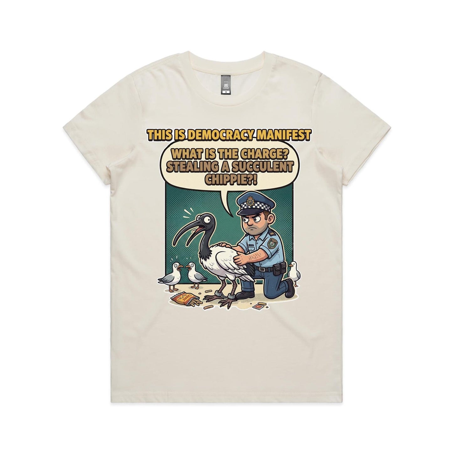 Women's Bin Chicken - This Is Democracy Manifest Tee
