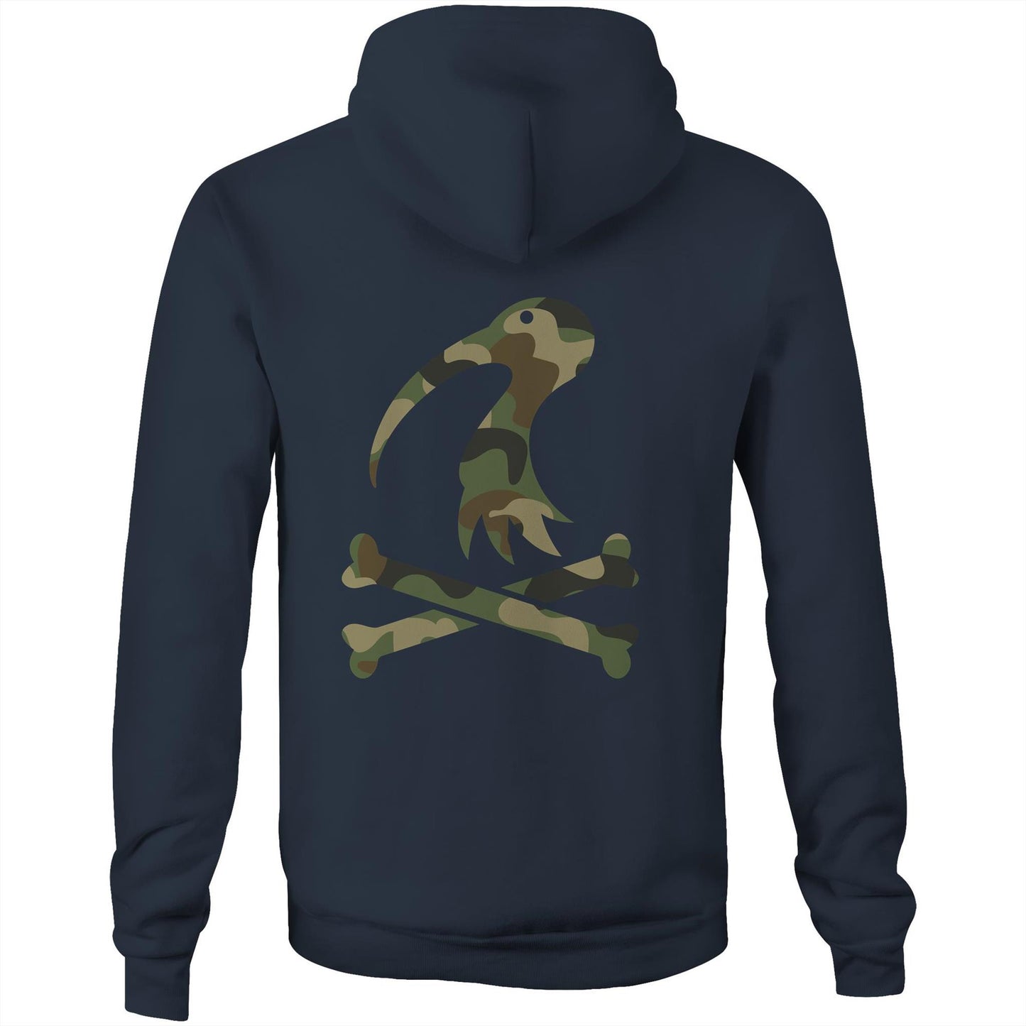 Camo Cross Bones  - Pocket Hoodie