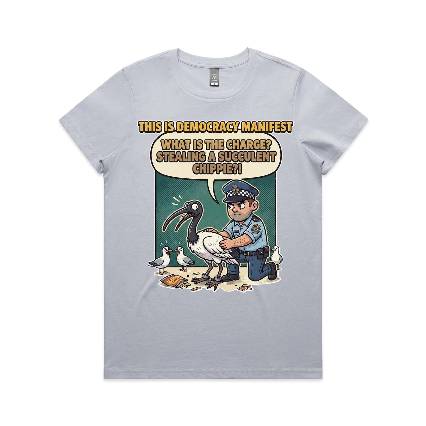 Women's Bin Chicken - This Is Democracy Manifest Tee