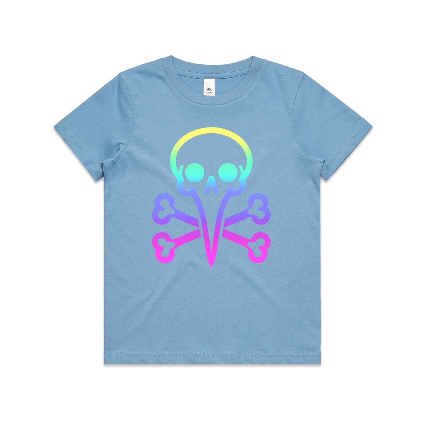 Kids Youth - Rainbow Skull Tee