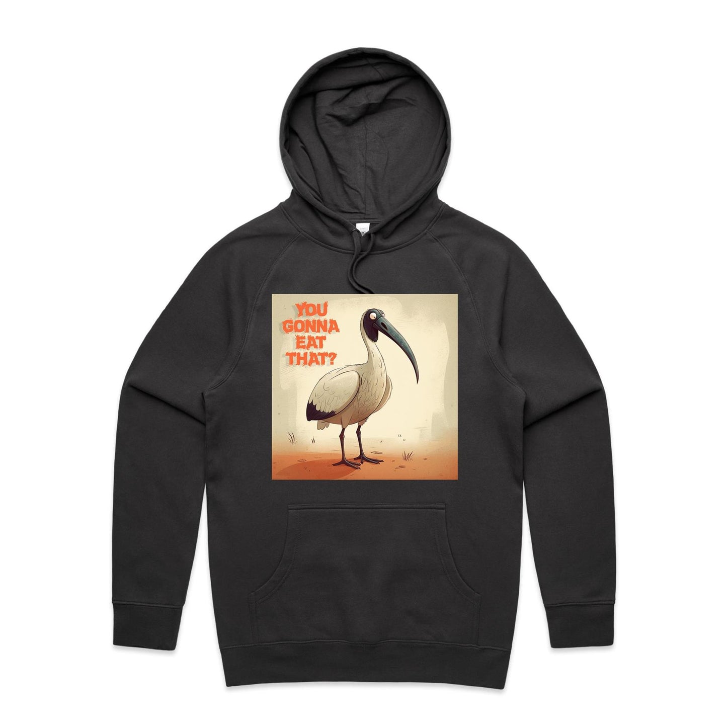 Men wearing organic cotton bin chicken you gonna eat that t-shirt