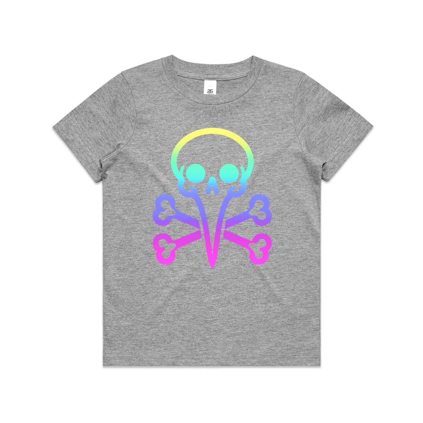 Kids Youth - Rainbow Skull Tee