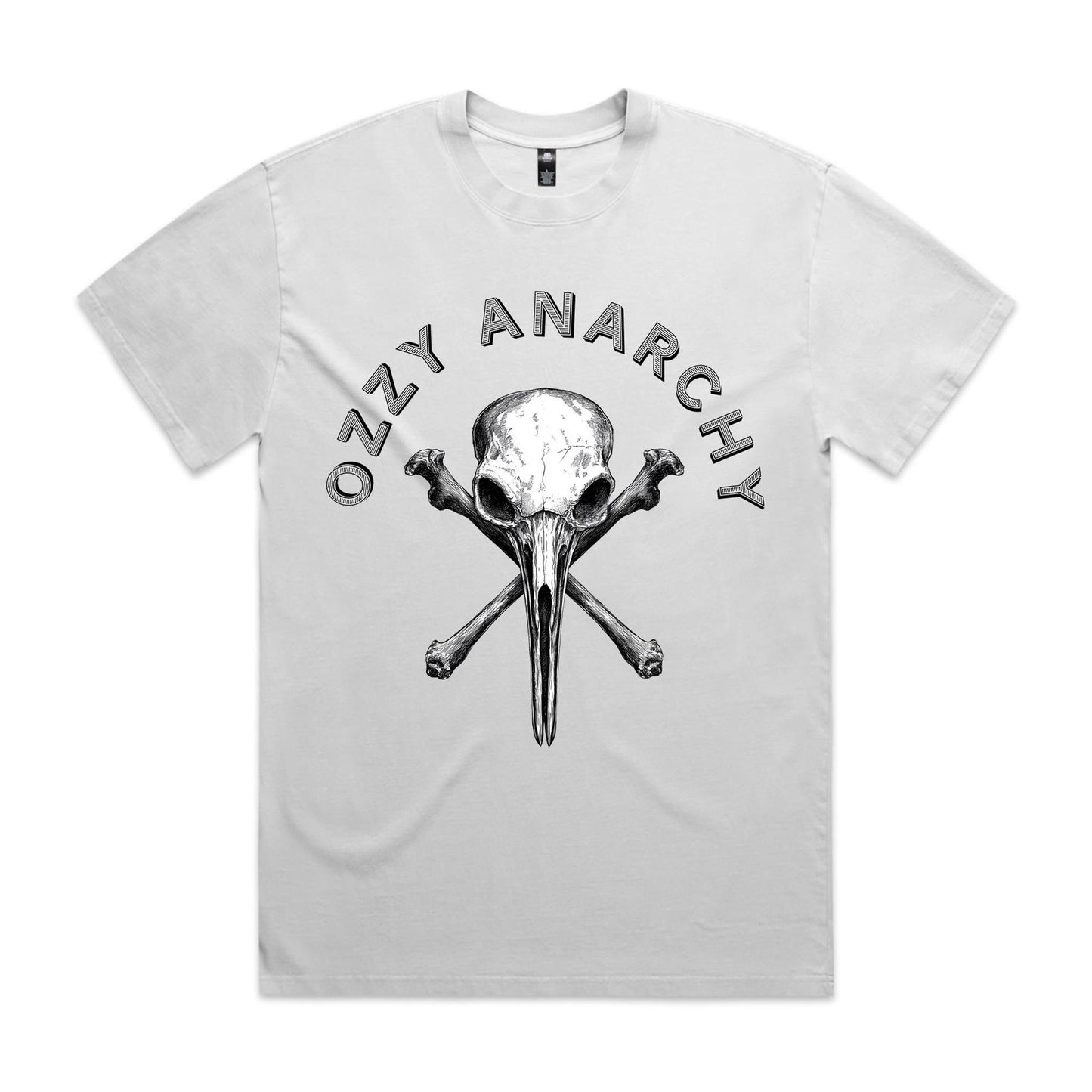 Bin Chicken Skull | Heavy Faded T-Shirt | Ozzy Anarchy