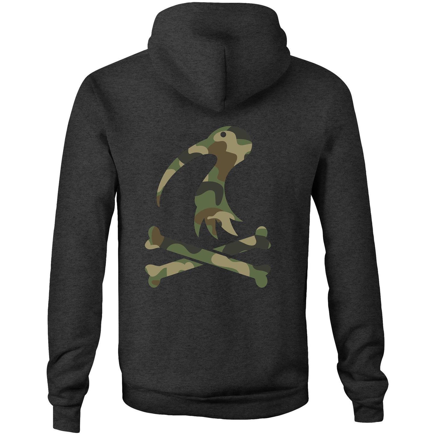 Camo Cross Bones  - Pocket Hoodie