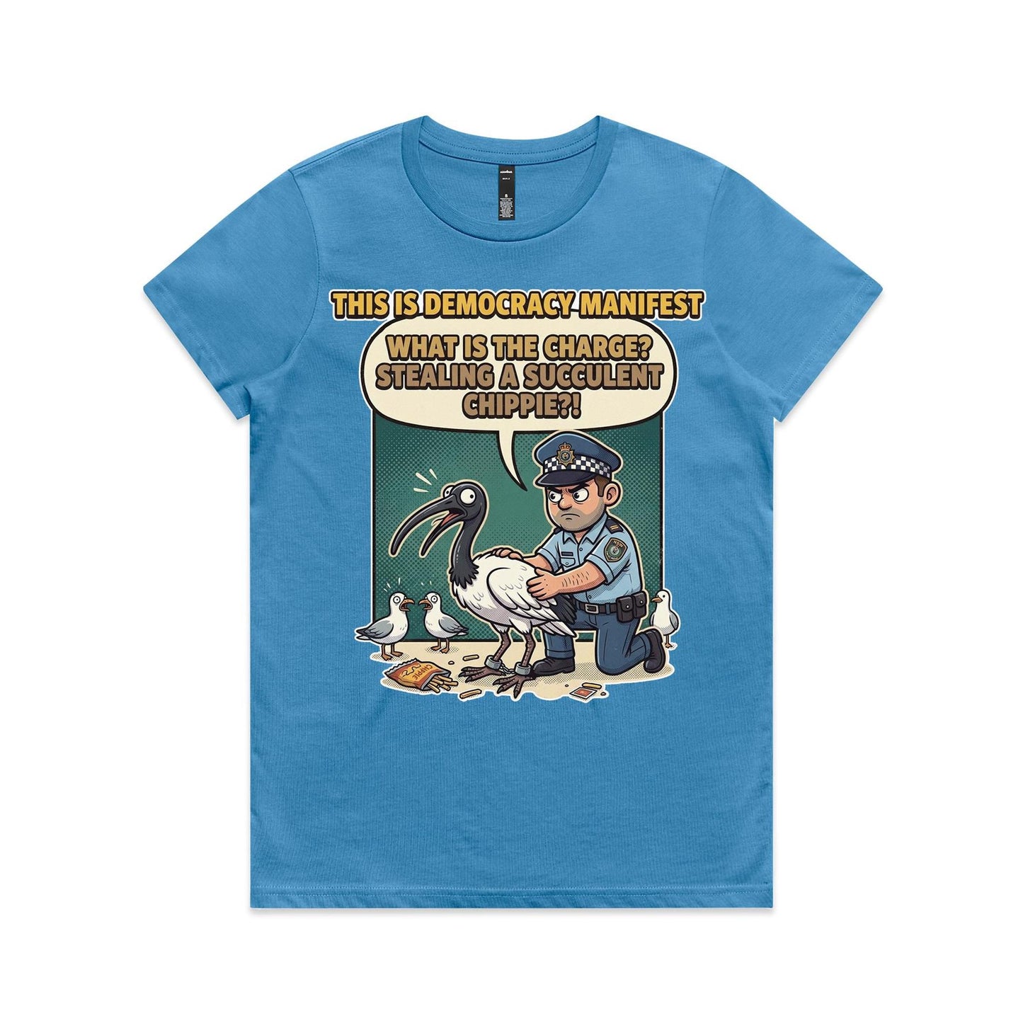 Women's Bin Chicken - This Is Democracy Manifest Tee