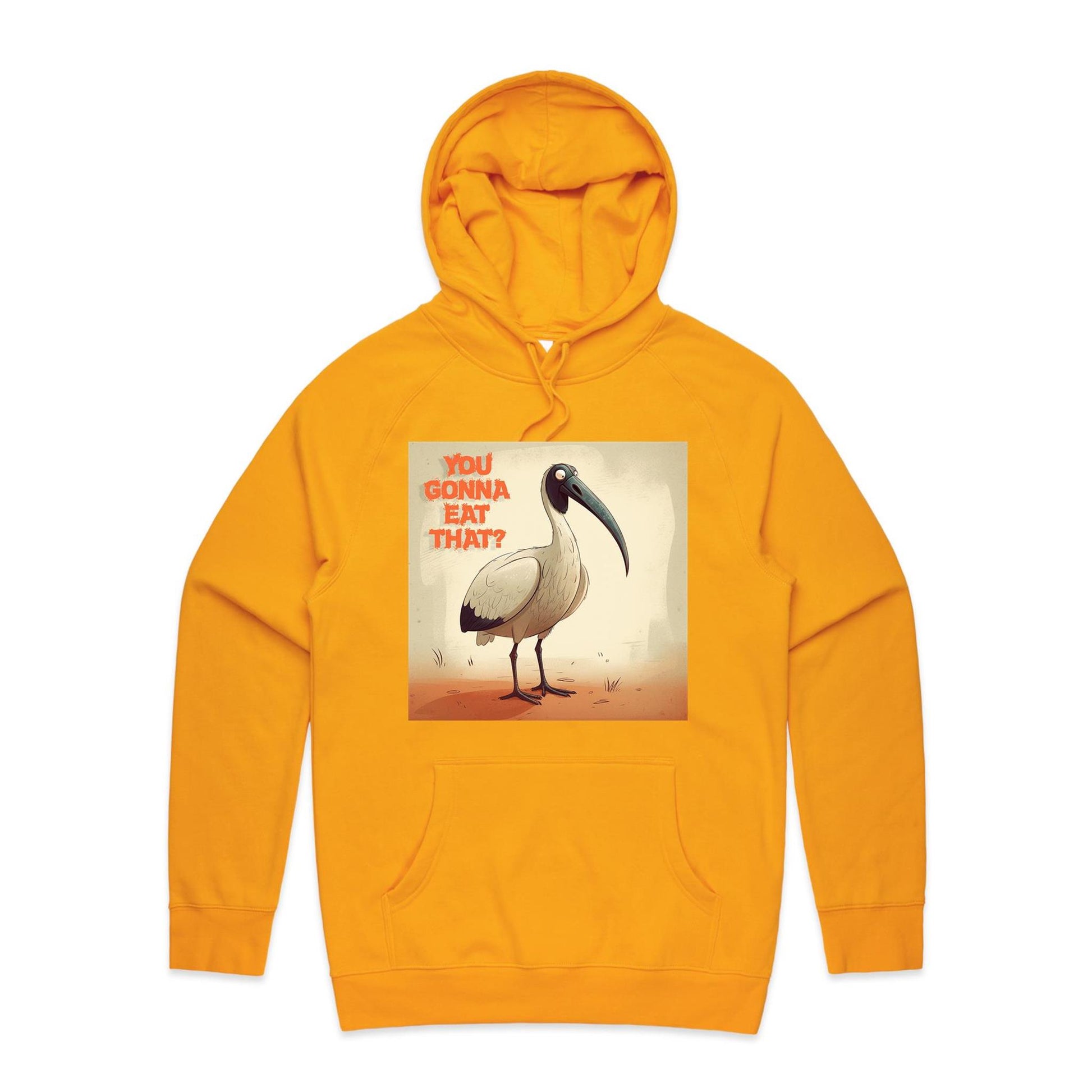 Men wearing organic cotton bin chicken you gonna eat that t-shirt