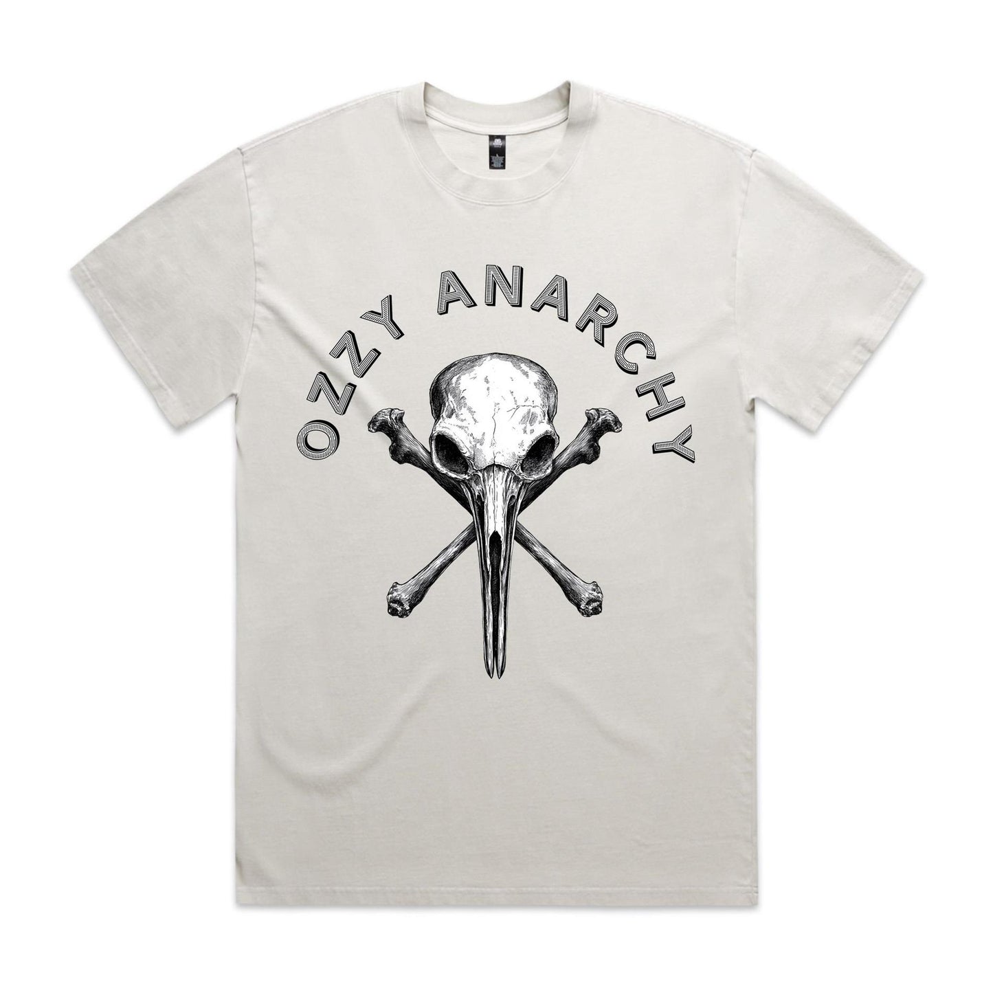 Bin Chicken Skull | Heavy Faded T-Shirt | Ozzy Anarchy