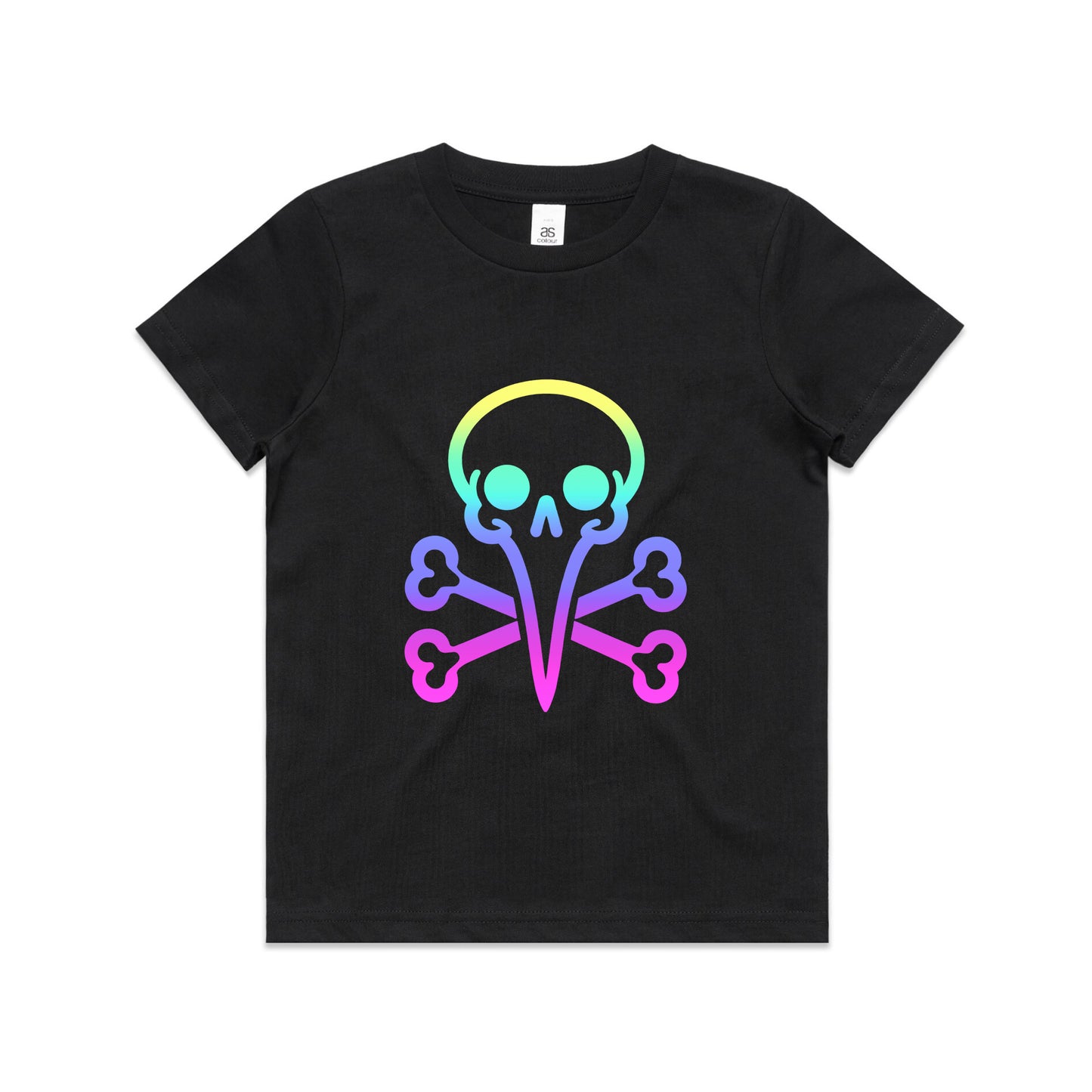Kids Youth - Rainbow Skull Tee