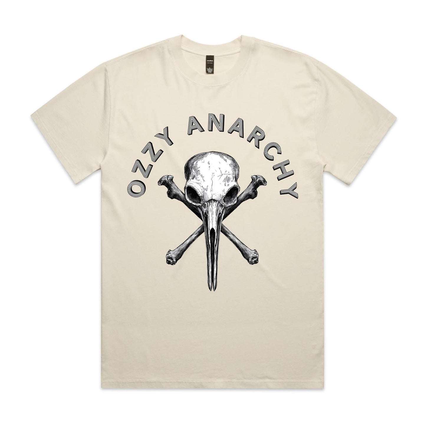 Bin Chicken Skull | Heavy Faded T-Shirt | Ozzy Anarchy