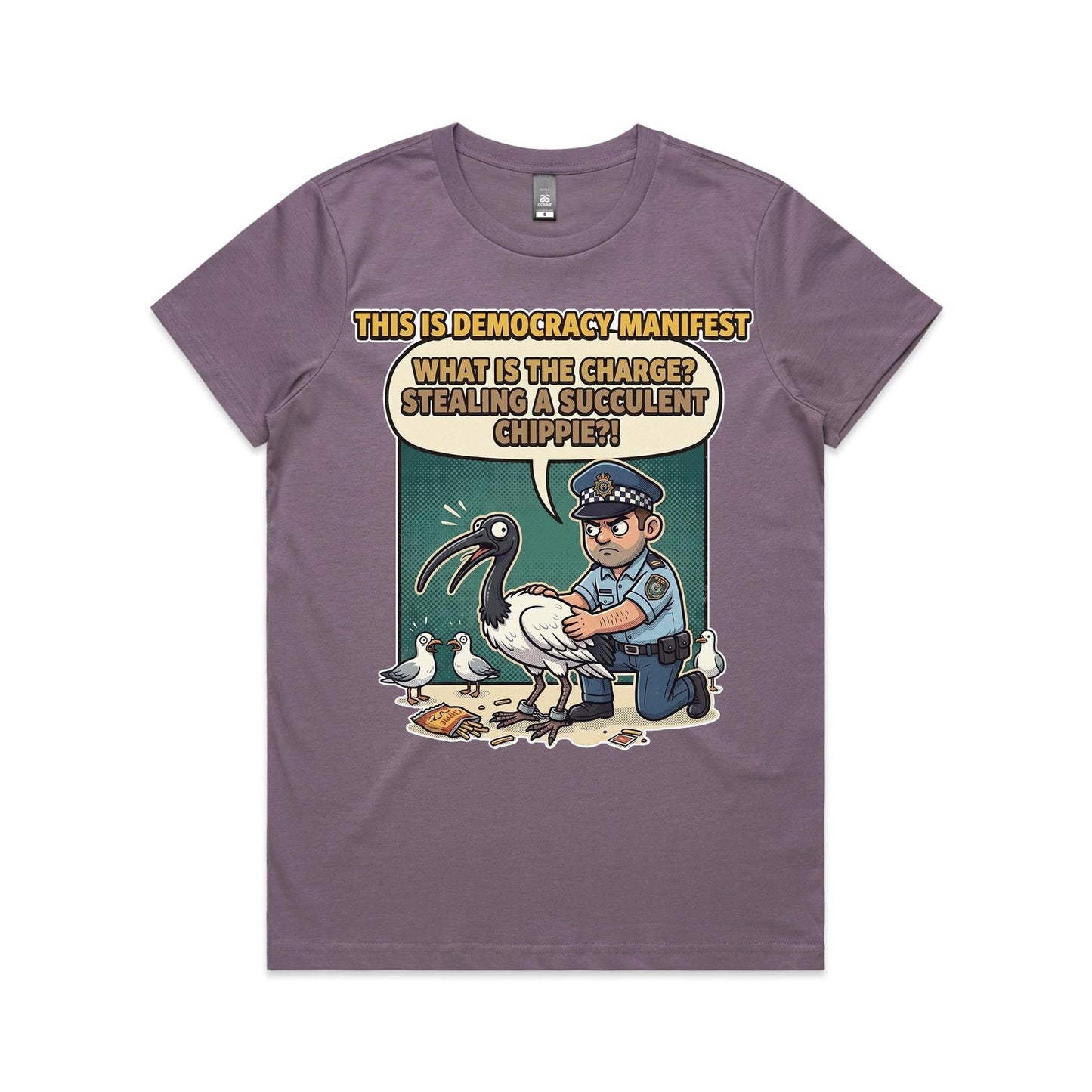 Women's Bin Chicken - This Is Democracy Manifest Tee