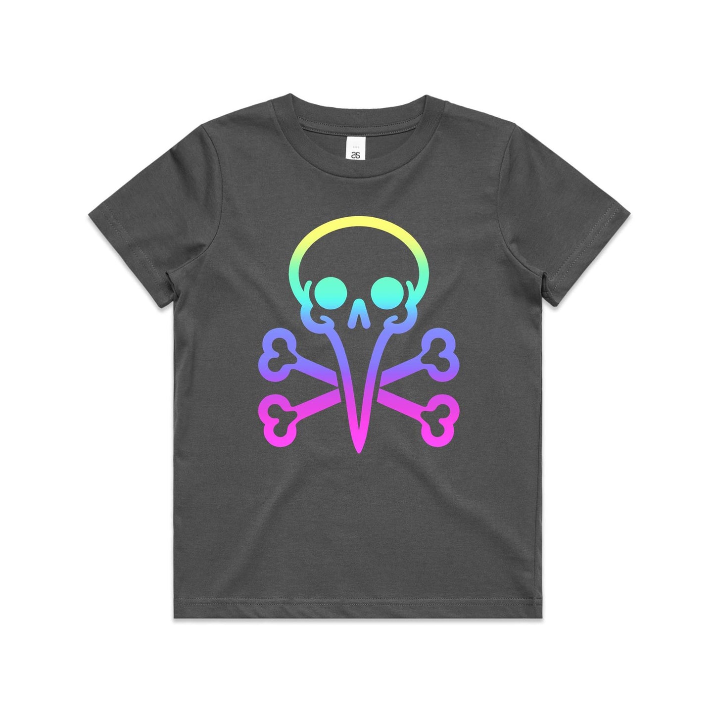 Kids Youth - Rainbow Skull Tee