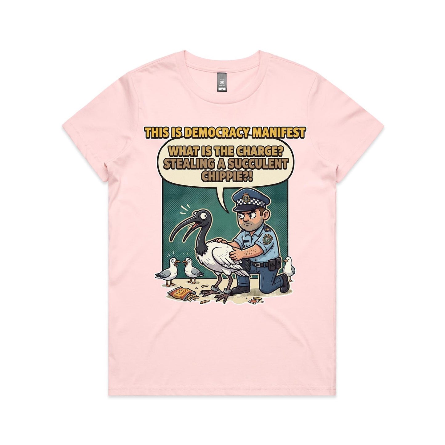Women's Bin Chicken - This Is Democracy Manifest Tee
