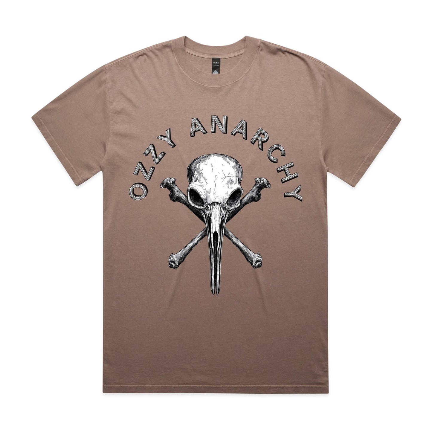Bin Chicken Skull | Heavy Faded T-Shirt | Ozzy Anarchy