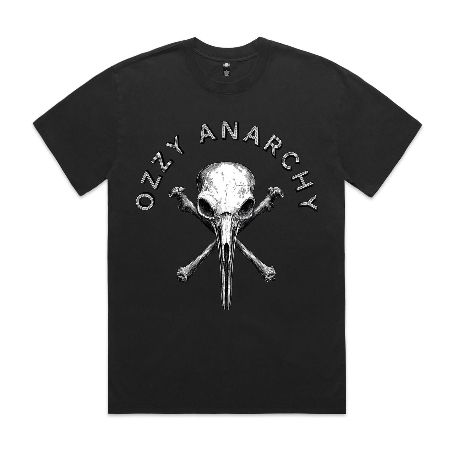 Bin Chicken Skull | Heavy Faded T-Shirt | Ozzy Anarchy