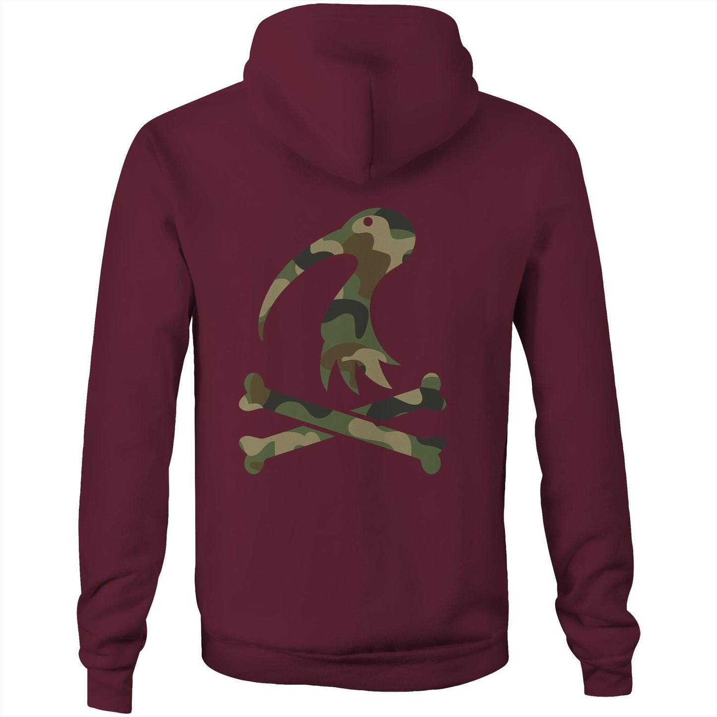 Camo Cross Bones  - Pocket Hoodie