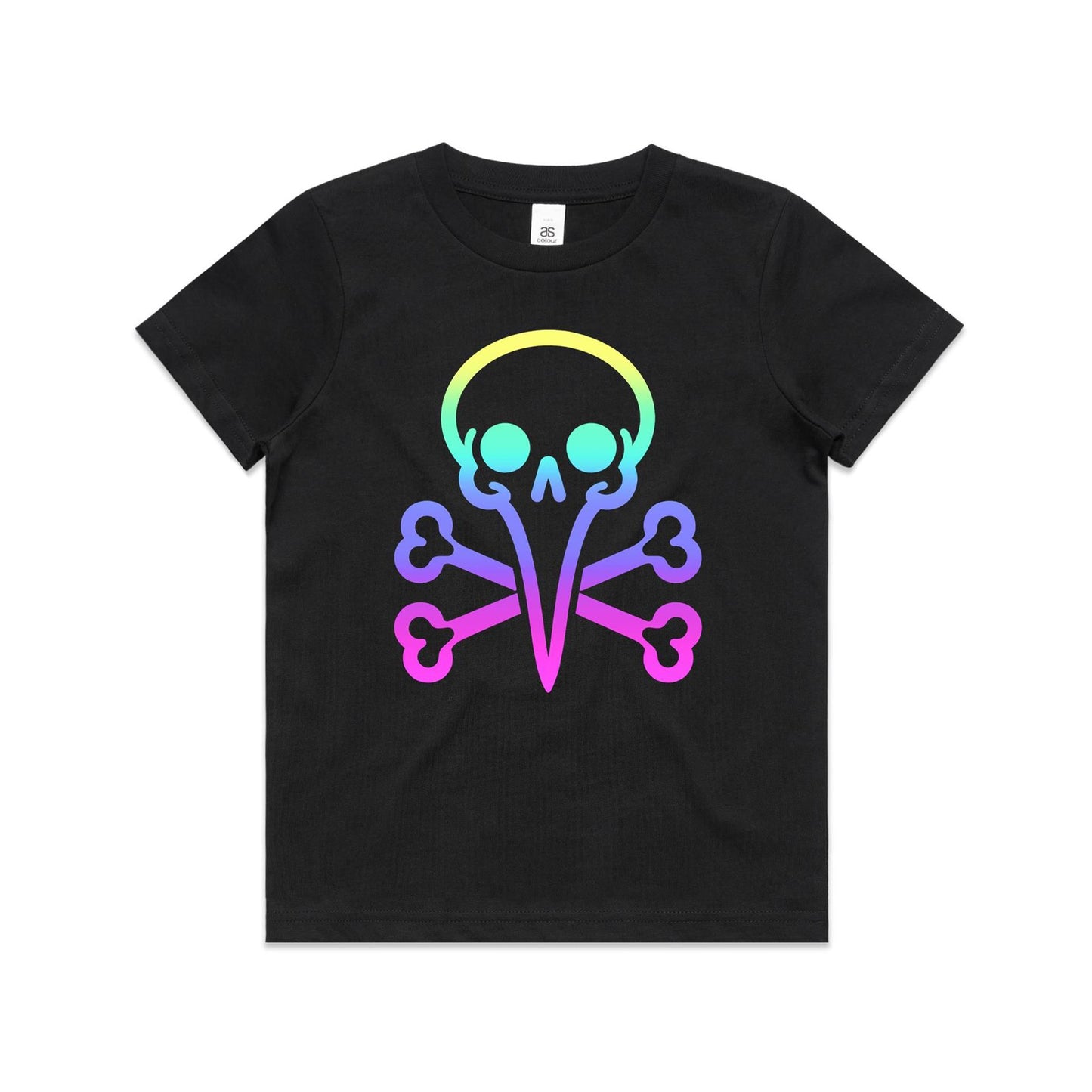 Kids Youth - Rainbow Skull Tee