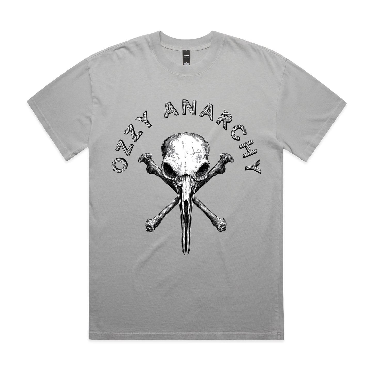 Bin Chicken Skull | Heavy Faded T-Shirt | Ozzy Anarchy